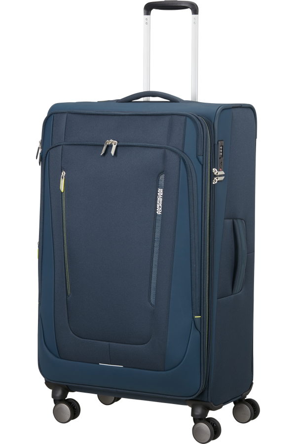 American Tourister Wanderlite Spinner EXP TSA L  Mørk marine