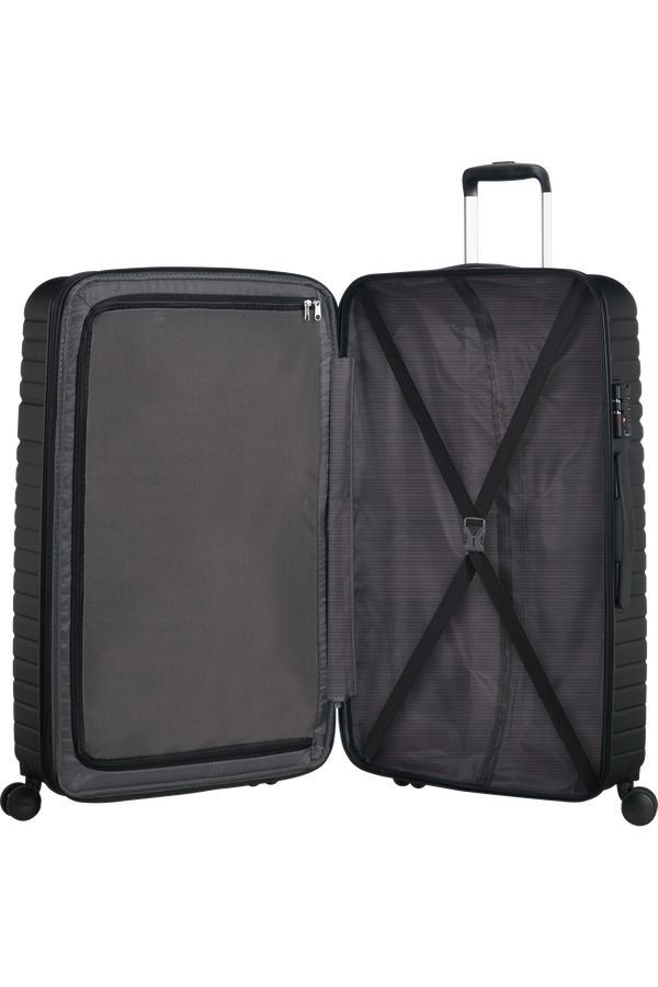 American Tourister Aero Racer Spinner Expandable 79cm  Jet Black American Tourister Aero Racer Spinner Expandable 79cm  Jet Black