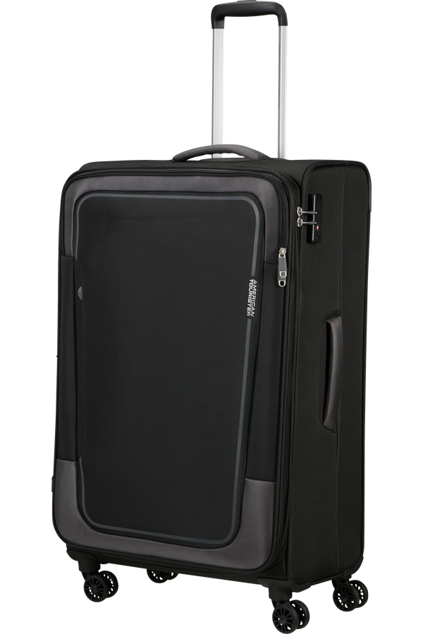 American Tourister Pulsonic Spinner Expandable 81cm  Asfalt Svart