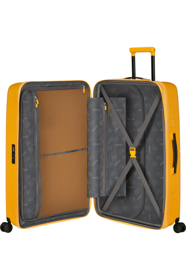 American Tourister DashPop Spinner Expandable TSA 77cm Golden Yellow American Tourister DashPop Spinner Expandable TSA 77cm Golden Yellow