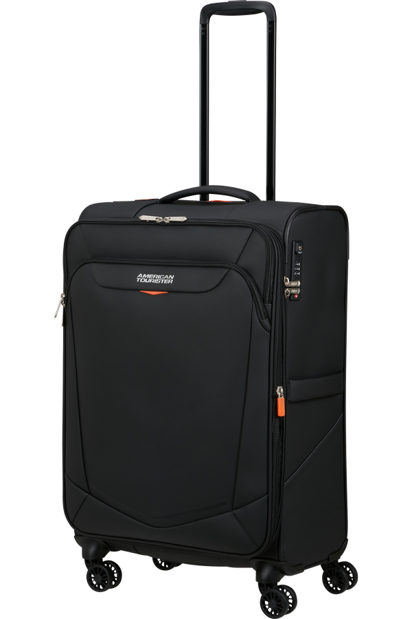 American Tourister SummerRide Spinner M EXP TSA SP 69cm  Svart American Tourister SummerRide Spinner M EXP TSA SP 69cm  Svart