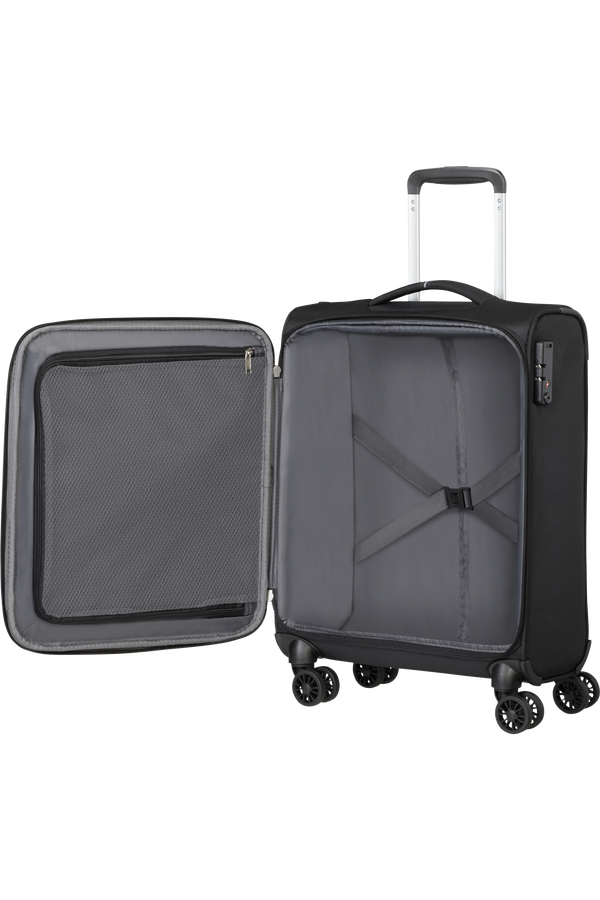 American Tourister Crosstrack Spinner 55cm  Black/Grey American Tourister Crosstrack Spinner 55cm  Black/Grey