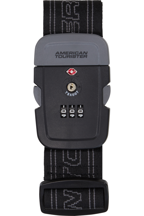 American Tourister American Tourist. Ta Luggage Belt TSA  Svart/Gr&aring;