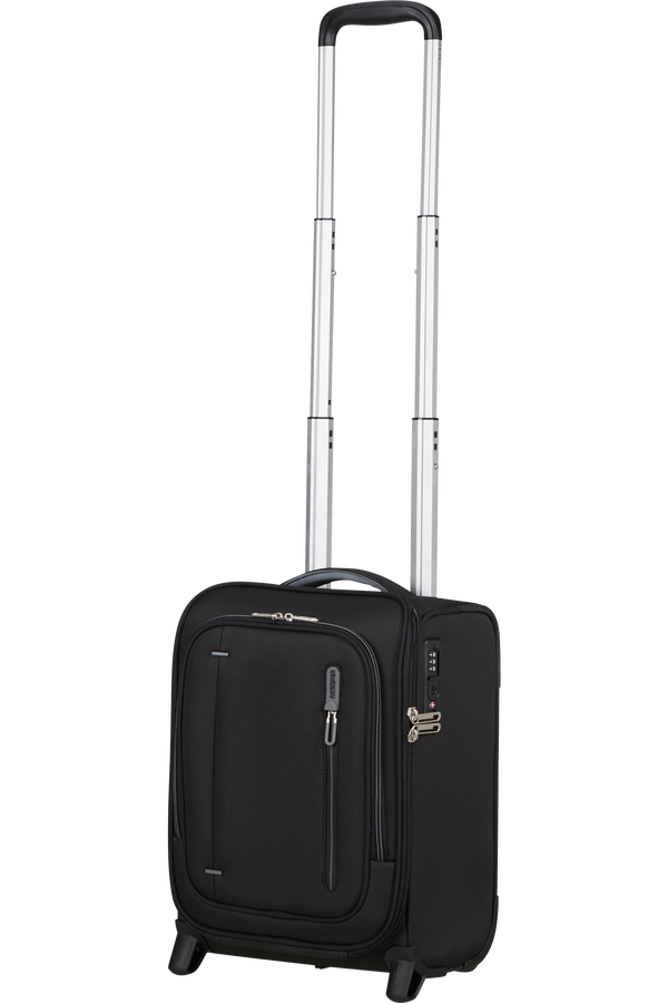 Cloudrider S/M Koffert med 2 hjul | American Tourister Cloudrider Upright Underseater Tsa  Sotsvart