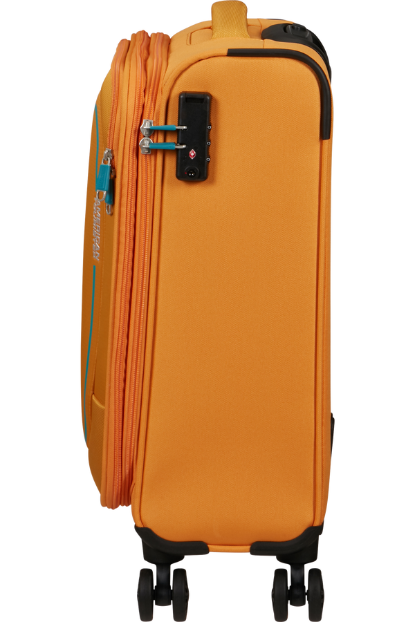 American Tourister Pulsonic Spinner Expandable 55cm  Gul American Tourister Pulsonic Spinner Expandable 55cm  Gul