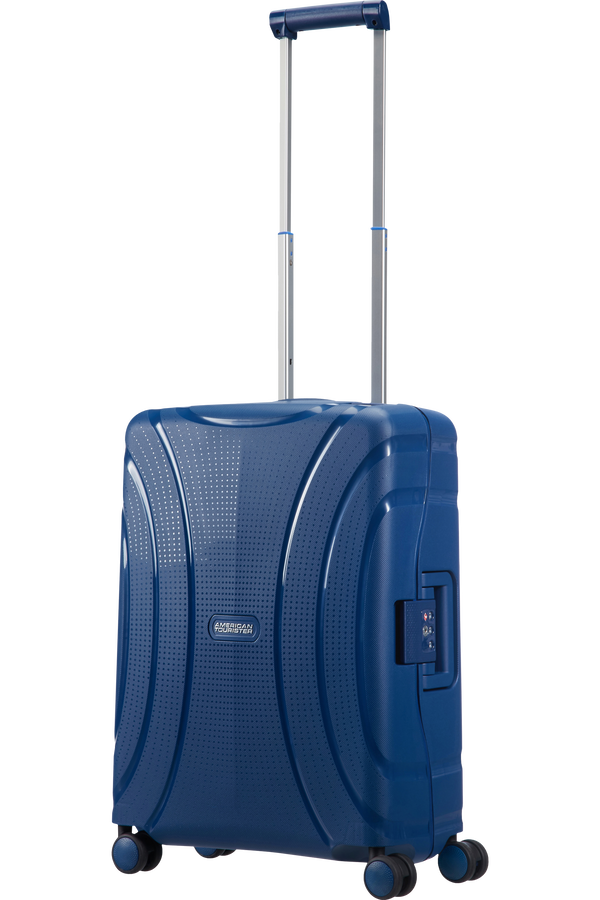 American Tourister Lock'n'Roll 4-wheel cabin baggage Spinner suitcase 55x40x20cm Nocturne Blue