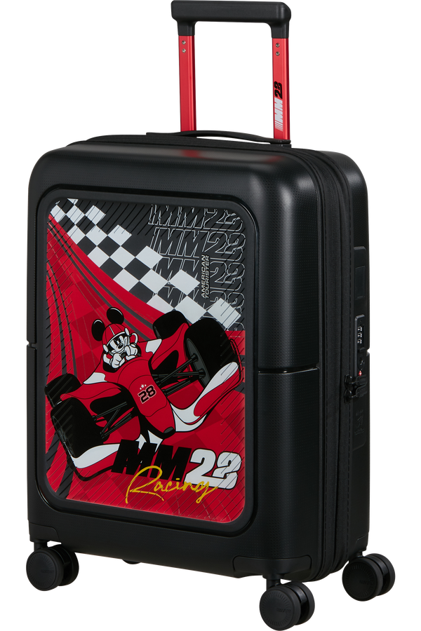 Dashpop Disney 55cm H&aring;ndbagasje | American Tourister Dashpop Disney Spinner Expandable TSA Disney 55cm  Racing Mickey
