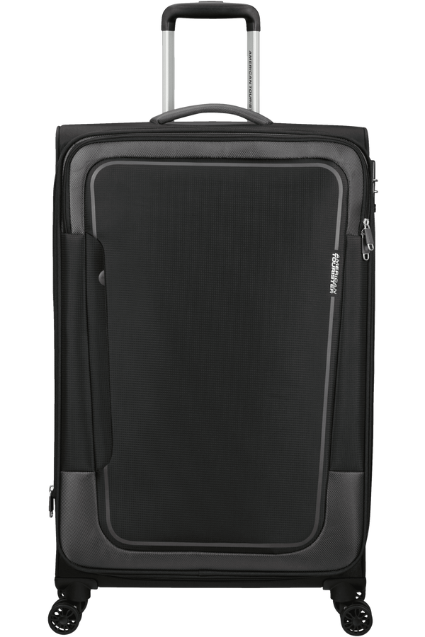 American Tourister Pulsonic Spinner Expandable 81cm  Asfalt Svart