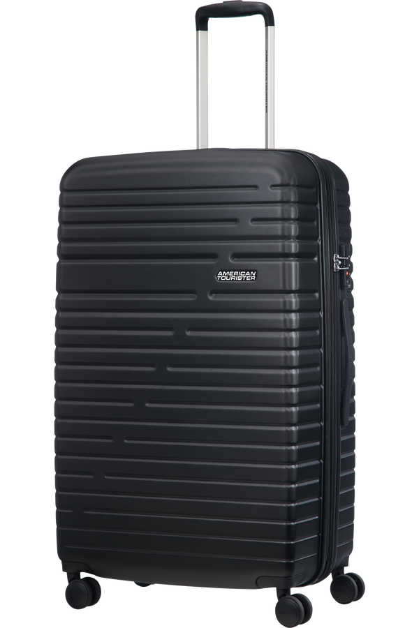 American Tourister Aero Racer Spinner Expandable 79cm  Jet Black American Tourister Aero Racer Spinner Expandable 79cm  Jet Black