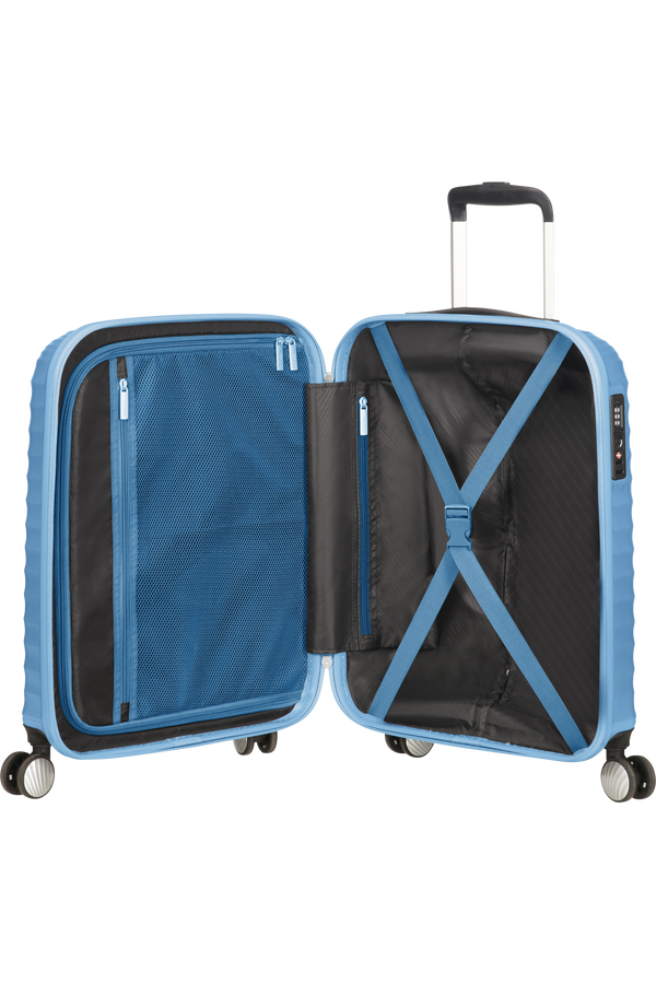 American Tourister Jetglam Spinner TSA 55cm  Metallic Powder Blue