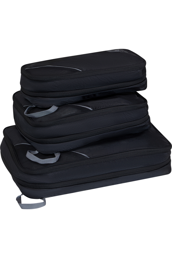 American Tourister American Tourist. Ta Packing Cubes S/M/L  Svart/Gr&aring;