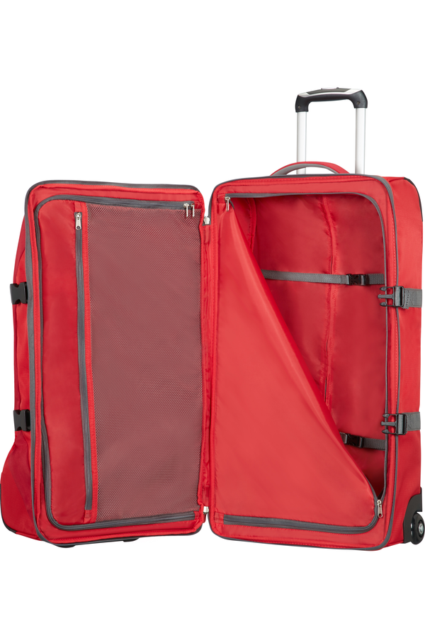 American Tourister Road Quest Duffle with Wheels M Solid Red