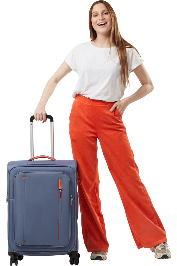 American Tourister Cloudrider Spinner EXP TSA M  Gråblå