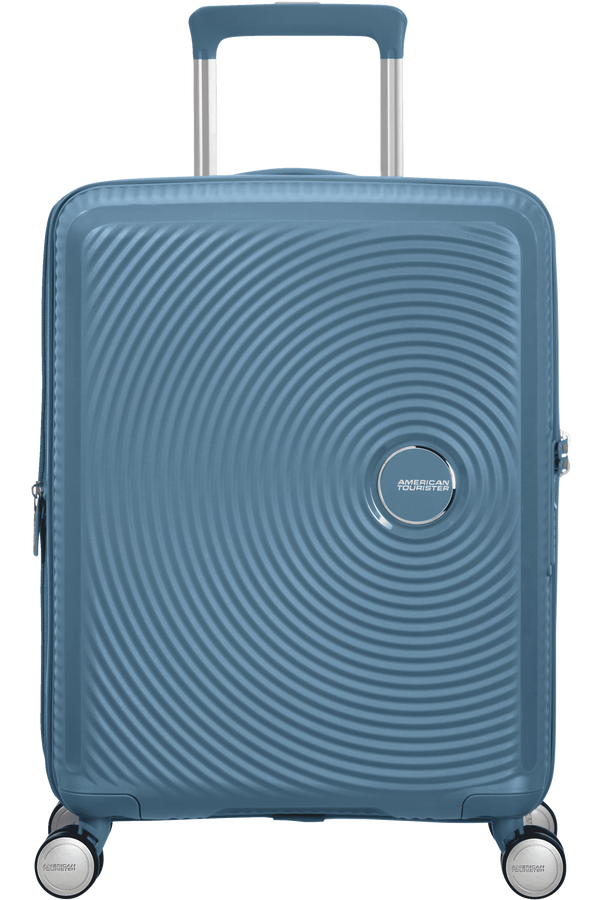 American Tourister Soundbox Spinner Expandable 55cm  Stone Blue