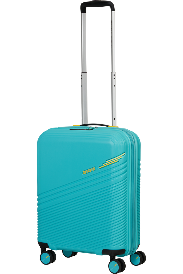 American Tourister Triple Trace Spinner TSA Expandable 55cm  Turquoise/Yellow American Tourister Triple Trace Spinner TSA Expandable 55cm  Turquoise/Yellow