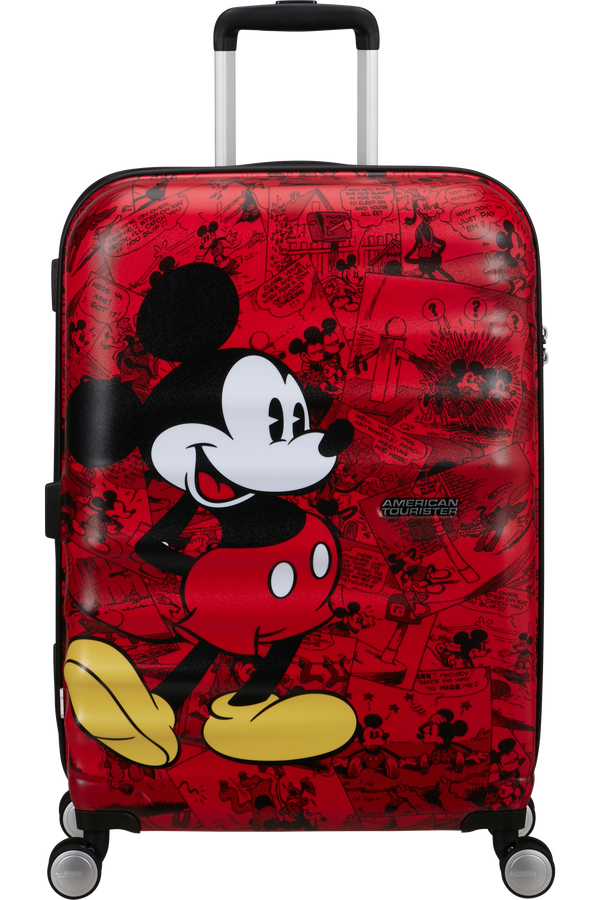 American Tourister Disney Wavebreaker Spinner TSA Disney Fl 67cm  Mikke Mus Rød