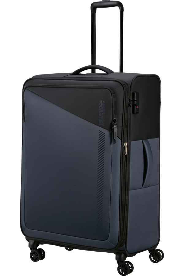 American Tourister Daring Dash Spinner Expandable TSA L  Svart/Gr&aring;