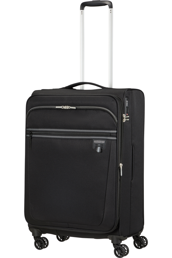 American Tourister Aerospin Spinner Expandable M  Svart American Tourister Aerospin Spinner Expandable M  Svart