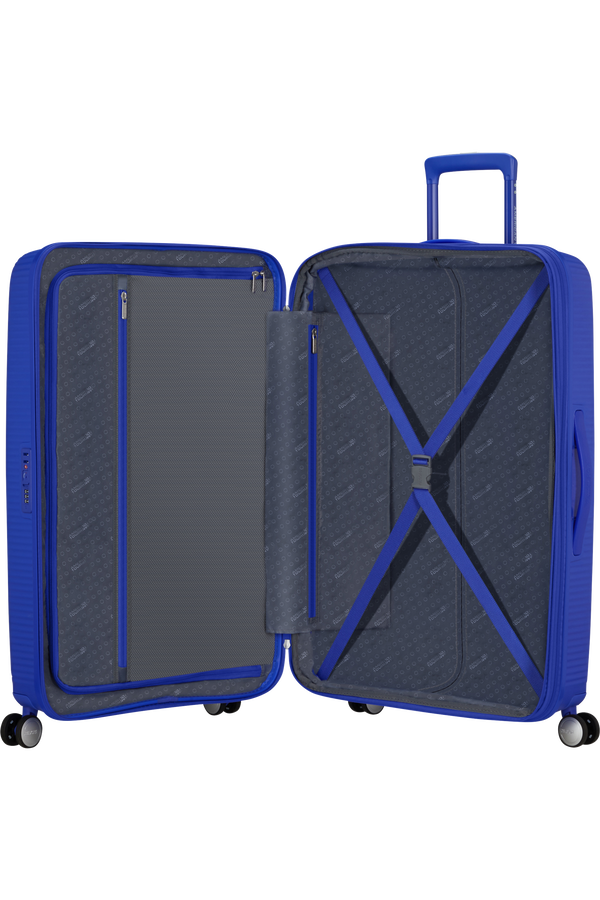 American Tourister SoundBox Spinner Expandable 77cm  Cobalt Blue