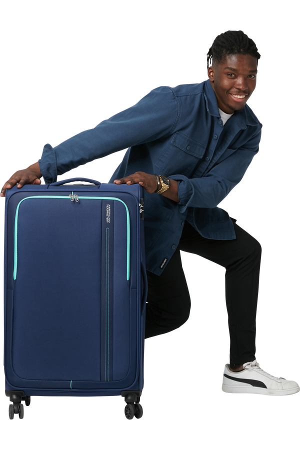 American Tourister Sea Seeker Spinner 80/30 Tsa 80 cm  Marineblå