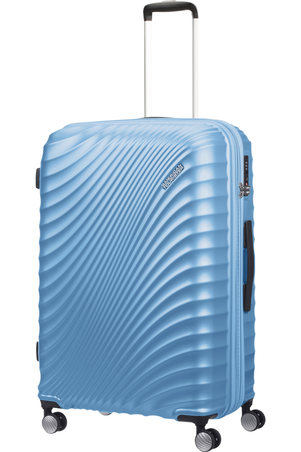 American Tourister Jetglam Spinner TSA Expandable 77cm  Metallic Powder Blue