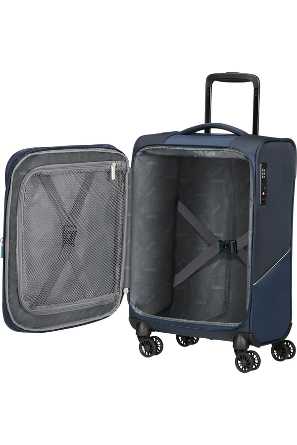 American Tourister SummerRide Spinner Expandable TSA 55cm L35  Marineblå American Tourister SummerRide Spinner Expandable TSA 55cm L35  Marineblå