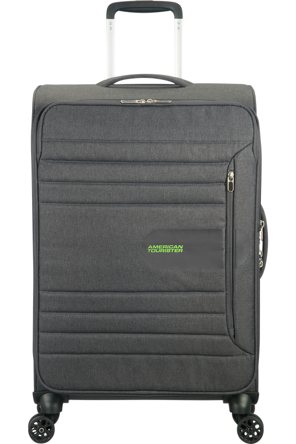 American Tourister Sonicsurfer 4-wheel 68cm medium Spinner suitcase Expandable Dark Shadow