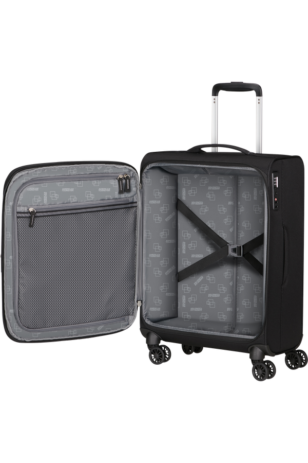 American Tourister Aerospin Spinner Expandable S  Svart American Tourister Aerospin Spinner Expandable S  Svart