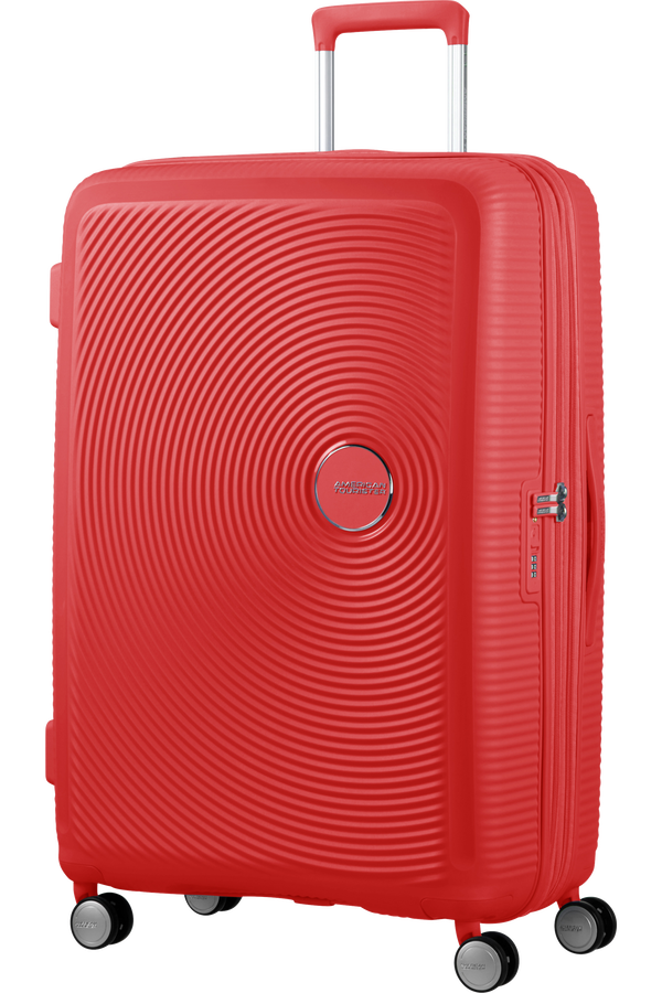 American Tourister Soundbox Spinner Expandable 77cm  Coral Red American Tourister Soundbox Spinner Expandable 77cm  Coral Red