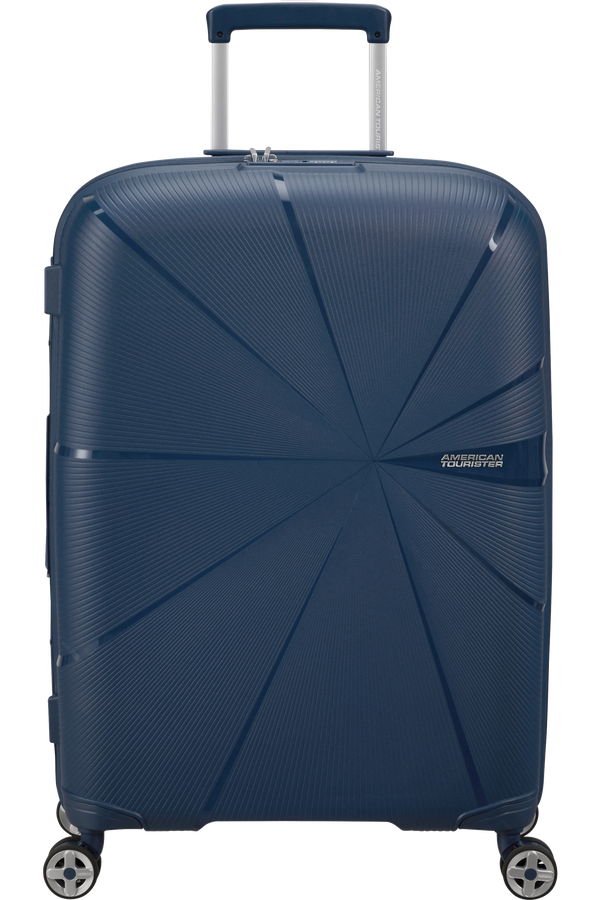 American Tourister Starvibe Spinner Expandable TSA 67cm Marinebl&aring;