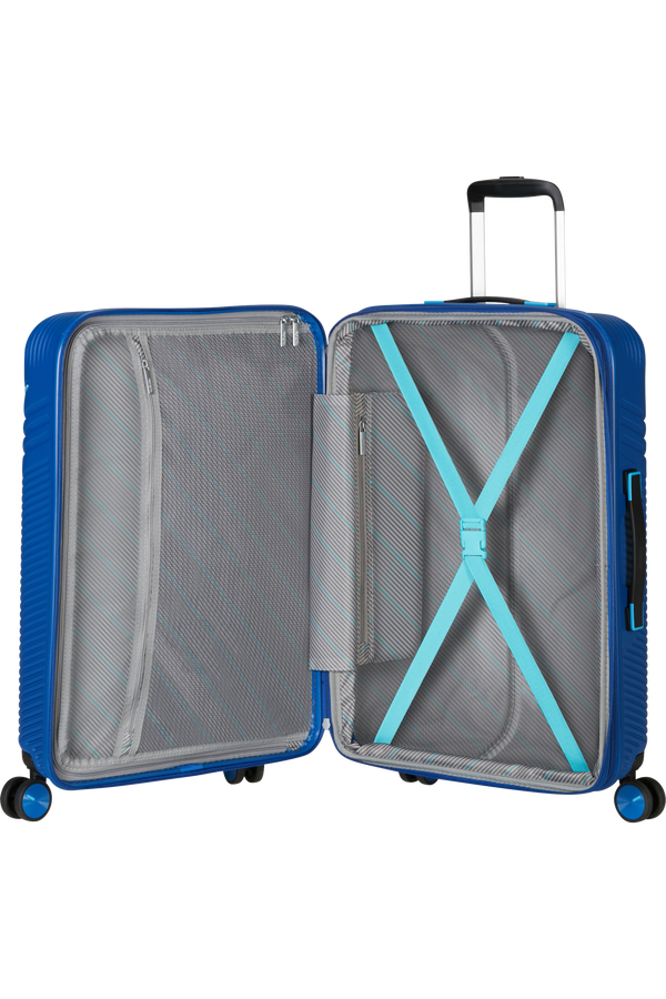 American Tourister Triple Trace Spinner TSA Expandable 67cm  Navy/Blue