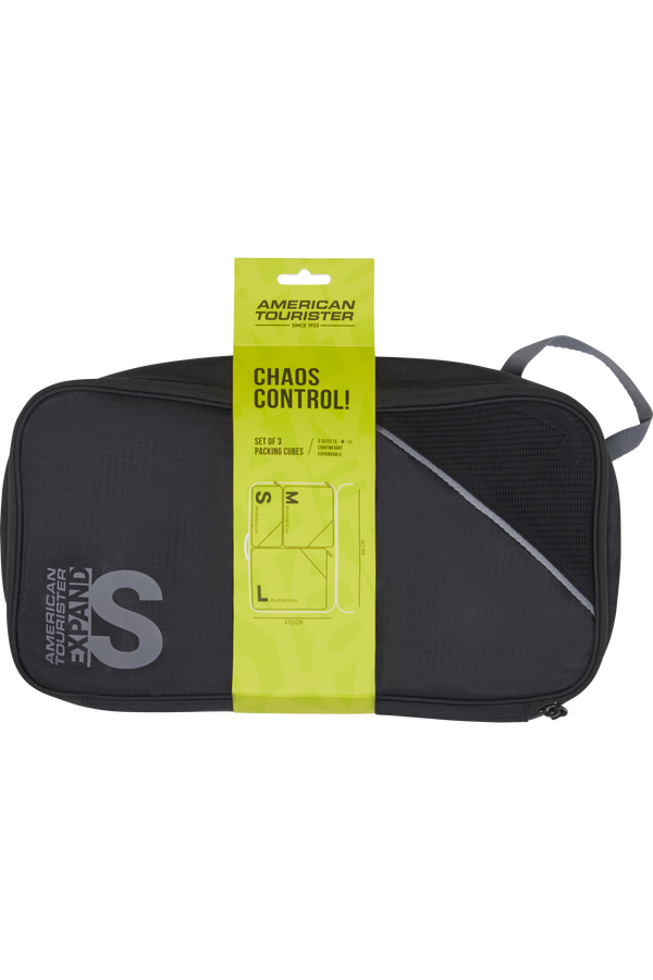American Tourister American Tourist. Ta Packing Cubes S/M/L  Svart/Gr&aring;