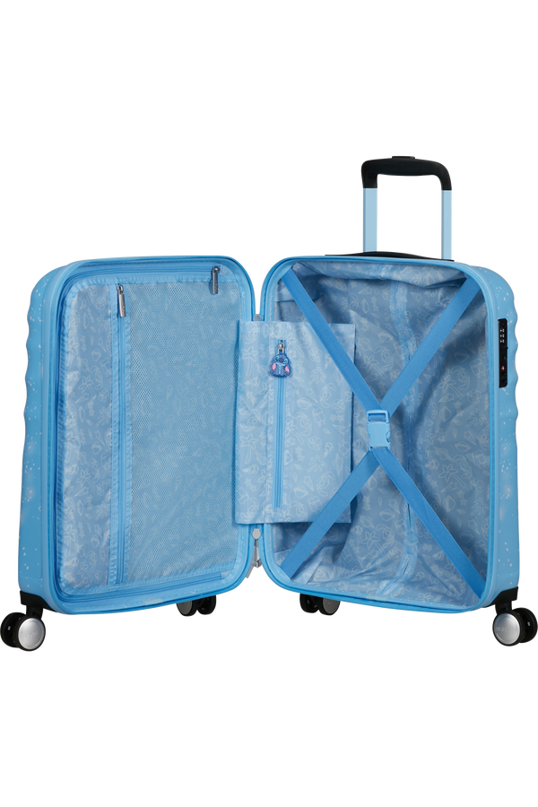 Disney Wavebreaker 55cm H&aring;ndbagasje | American Tourister Disney Wavebreaker Spinner TSA Disney Fl 55cm  Stitch Universe