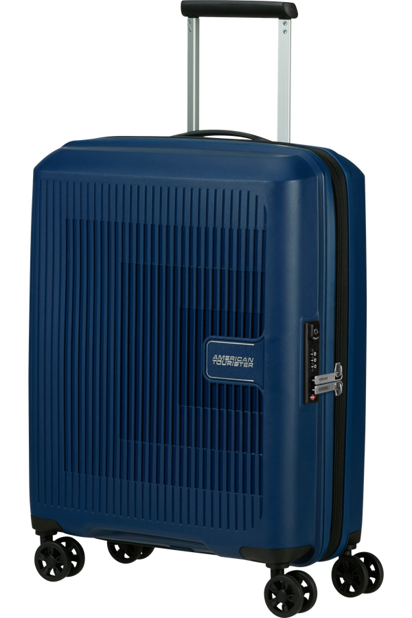American Tourister Aerostep Spinner 55/20 Exp Tsa 55cm  Marinebl&aring;