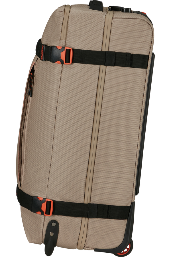 American Tourister Urban Track Duffle with Wheels Coated M  Beige/Orange