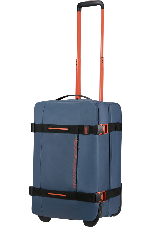 American Tourister Urban Track Duffle with Wheels Coated S  Marinebl&aring;/Oransje