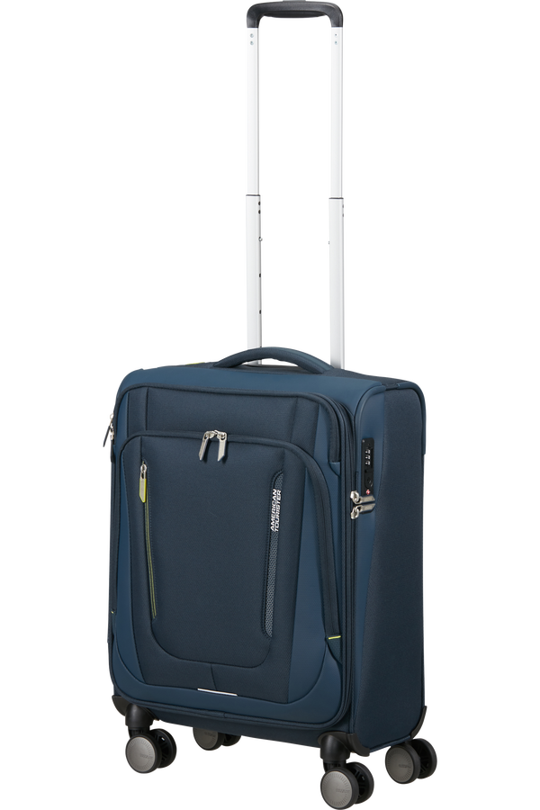 American Tourister Wanderlite Spinner TSA S  Mørk marine