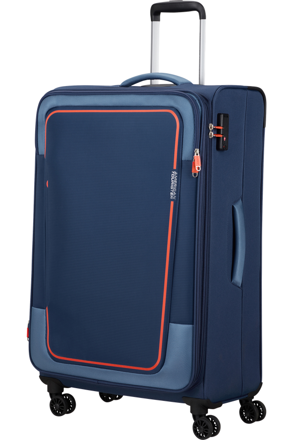 American Tourister Pulsonic Spinner Expandable 81cm  Marineblå