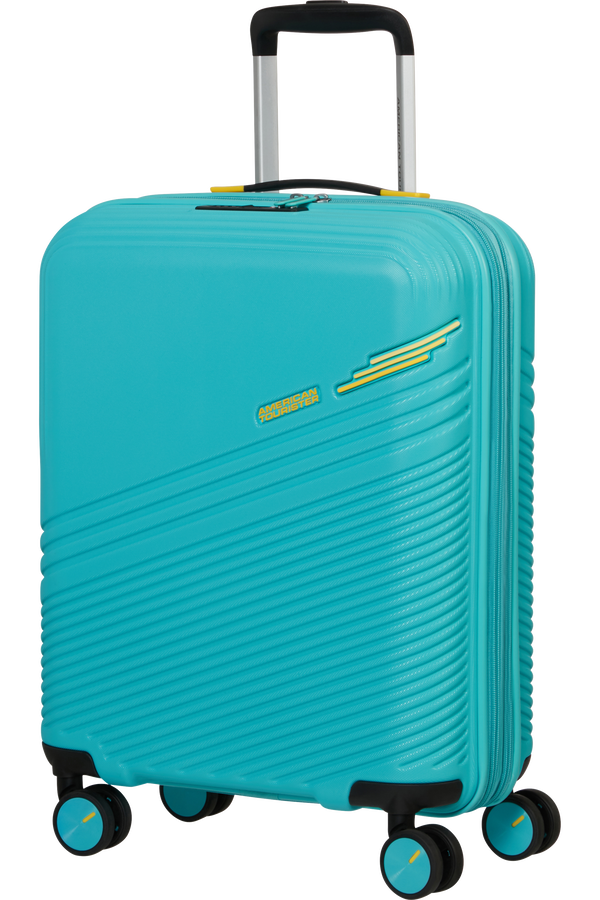 American Tourister Triple Trace Spinner TSA Expandable 55cm  Turquoise/Yellow American Tourister Triple Trace Spinner TSA Expandable 55cm  Turquoise/Yellow