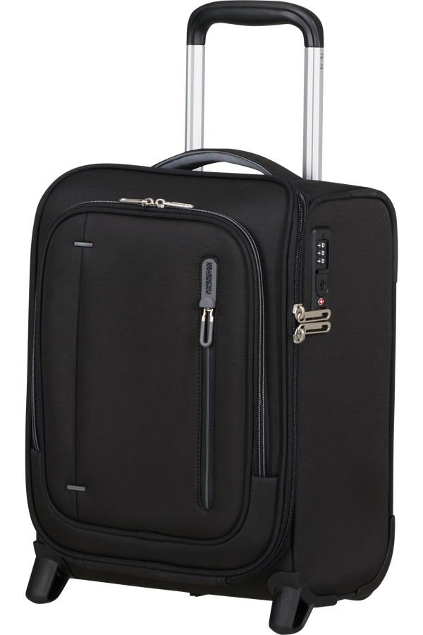 Cloudrider S/M Koffert med 2 hjul | American Tourister Cloudrider Upright Underseater Tsa  Sotsvart