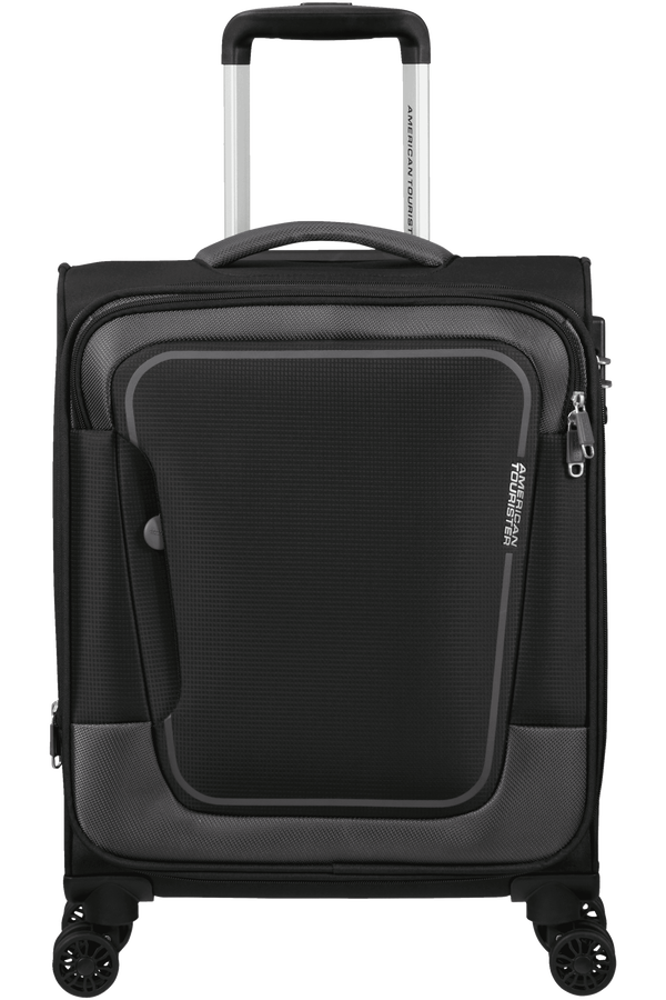 American Tourister Pulsonic Spinner Expandable 55cm  Asfalt Svart