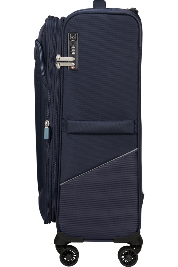 American Tourister SummerRide Spinner M EXP TSA 69cm Marineblå American Tourister SummerRide Spinner M EXP TSA 69cm Marineblå