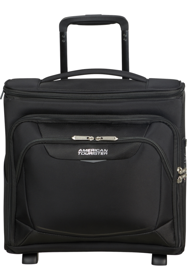American Tourister SummerRide Upright Underseater Expandable Tsa Svart