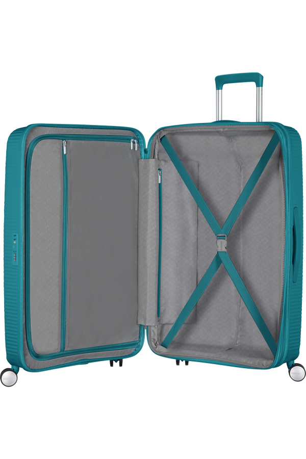 American Tourister Soundbox Spinner Expandable 67cm  Jade Green American Tourister Soundbox Spinner Expandable 67cm  Jade Green