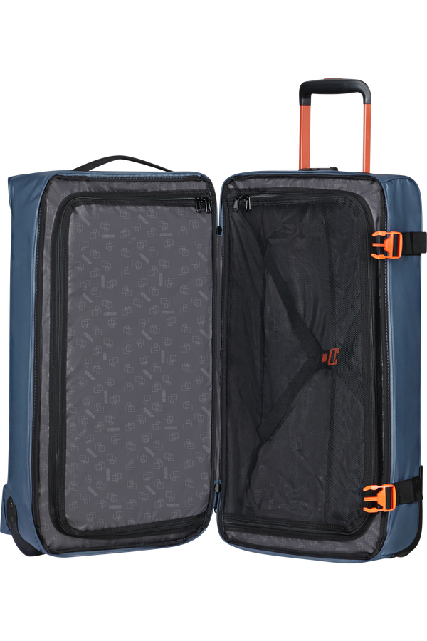 American Tourister Urban Track Duffle with Wheels Coated M  Marinebl&aring;/Oransje