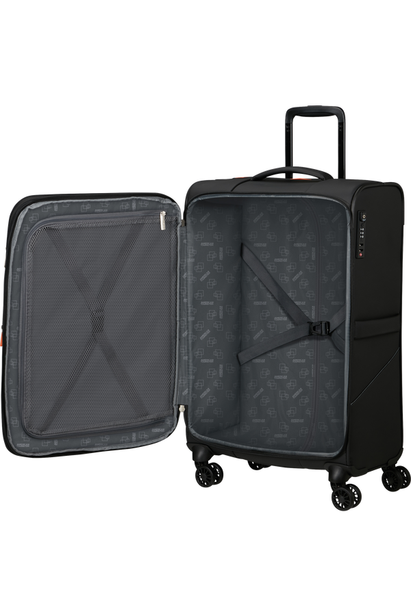 American Tourister SummerRide Spinner M EXP TSA SP 69cm  Svart American Tourister SummerRide Spinner M EXP TSA SP 69cm  Svart