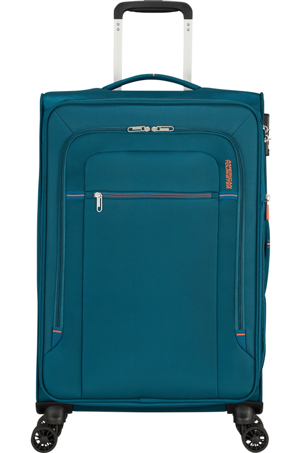 American Tourister Crosstrack Spinner Expandable 67cm  Navy/Orange