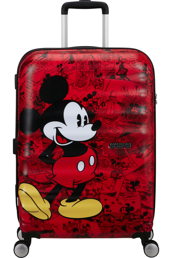 American Tourister Disney Wavebreaker Spinner TSA Disney Fl 67cm  Mikke Mus Rød