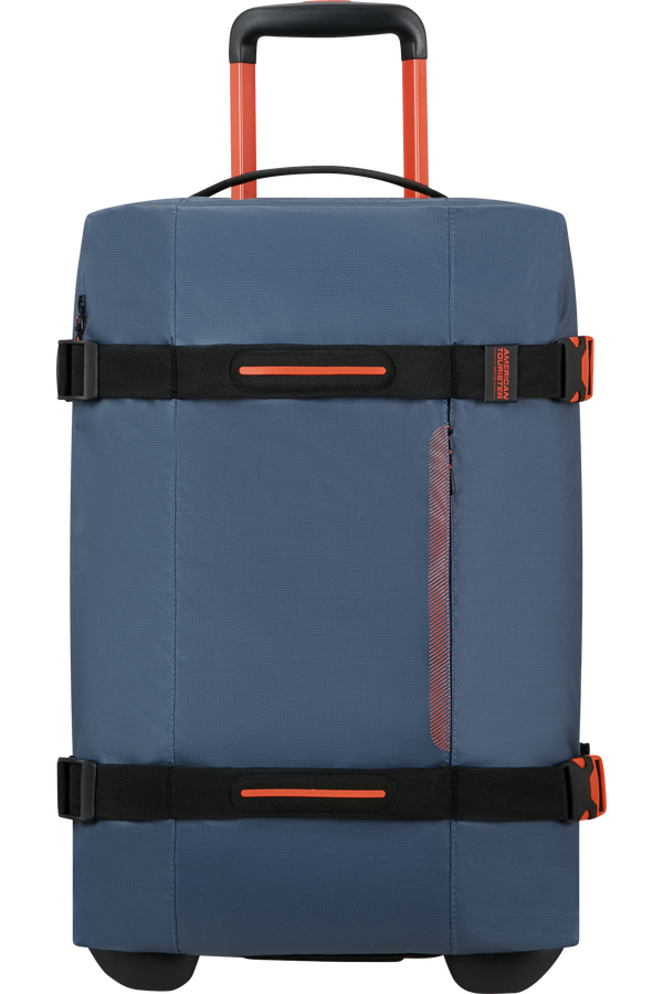 American Tourister Urban Track Duffle with Wheels Coated S  Marineblå/Oransje