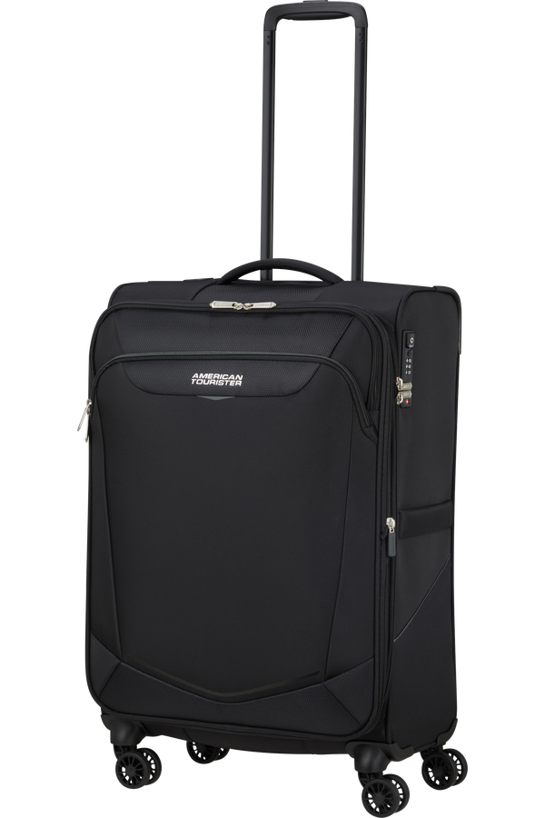 American Tourister SummerRide Spinner M EXP TSA 69cm Svart American Tourister SummerRide Spinner M EXP TSA 69cm Svart